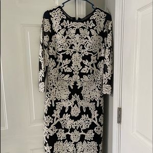 JS collection black and white formal dress